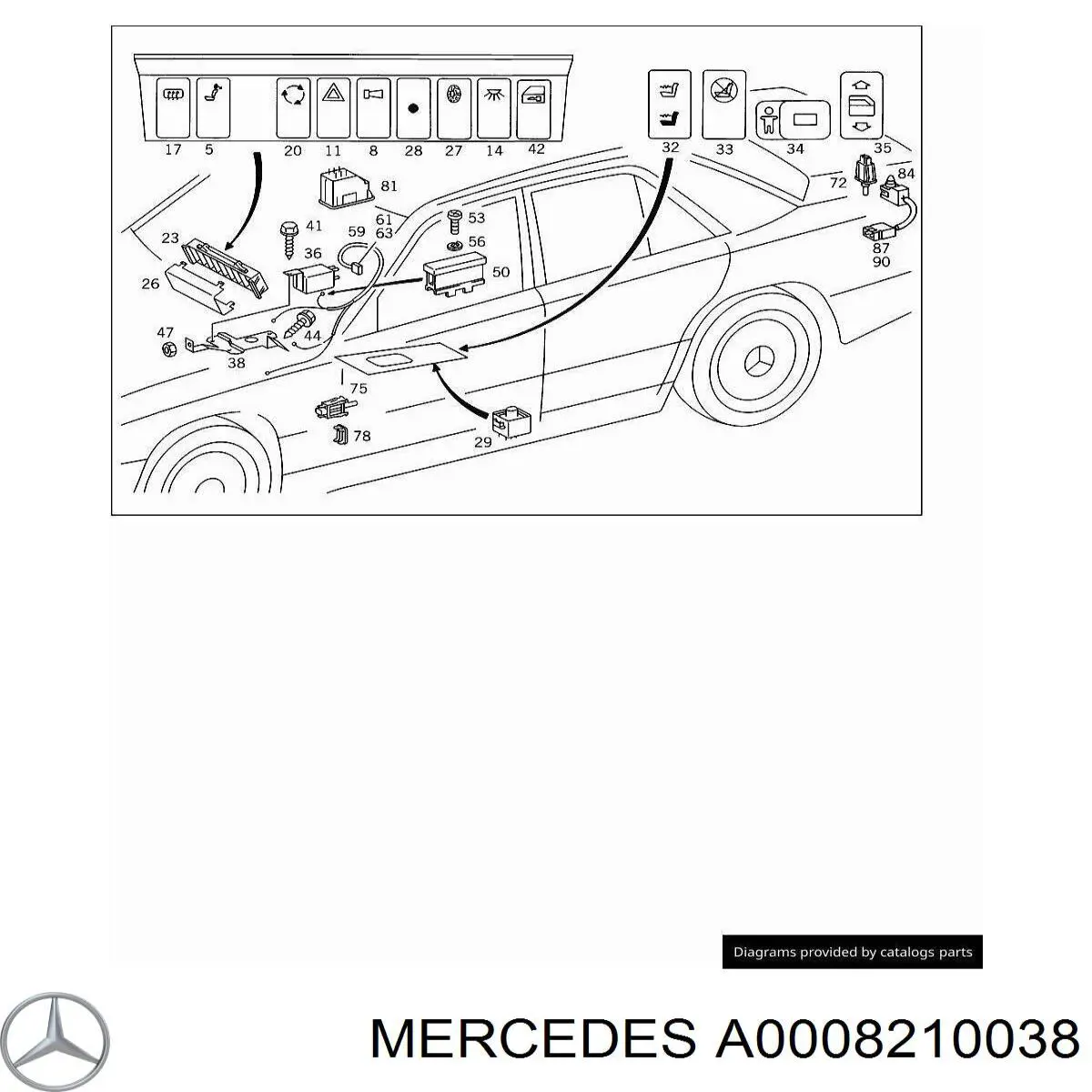  Mercedes A0008210038 precio, desde 2,99 EUR