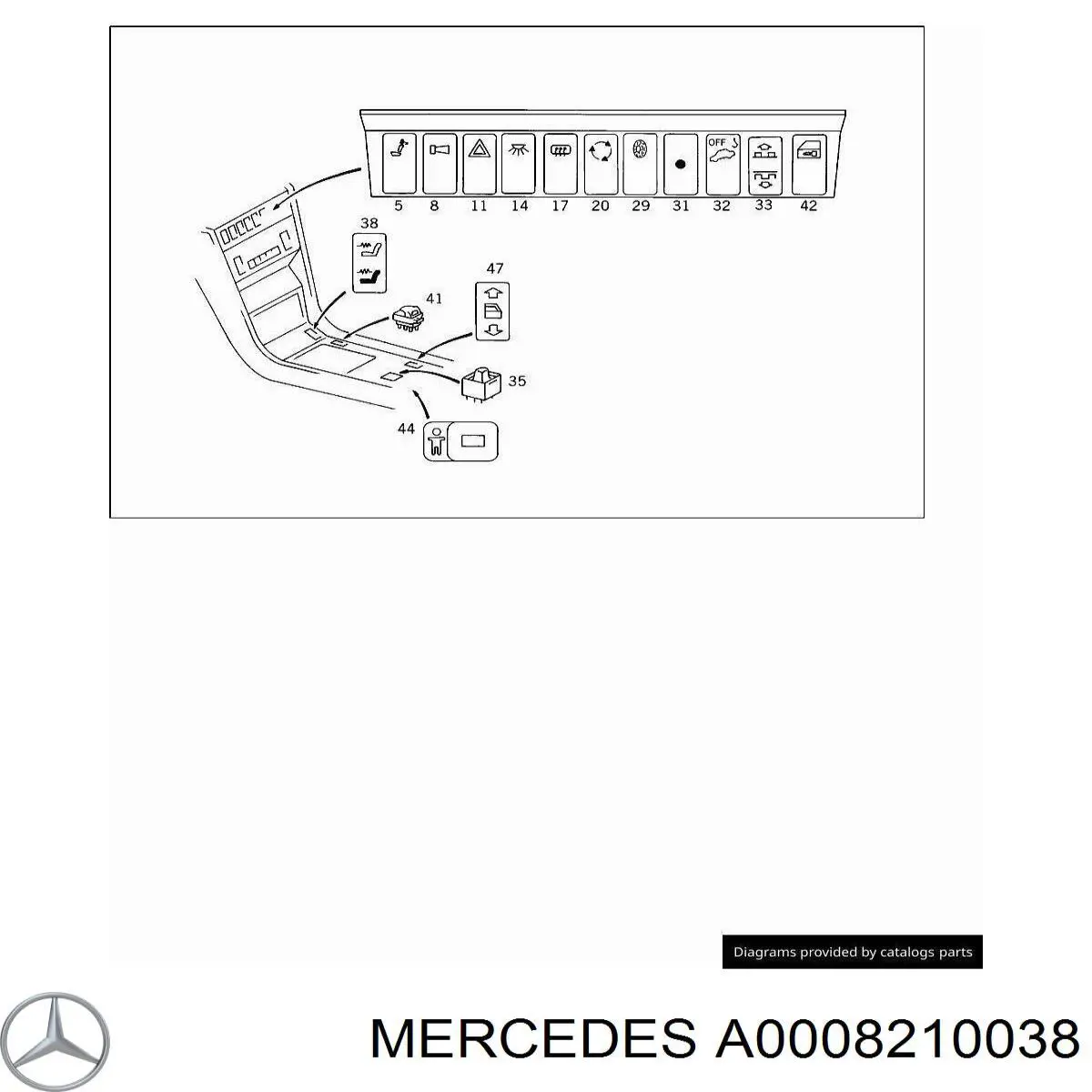 A0008210038 Mercedes 