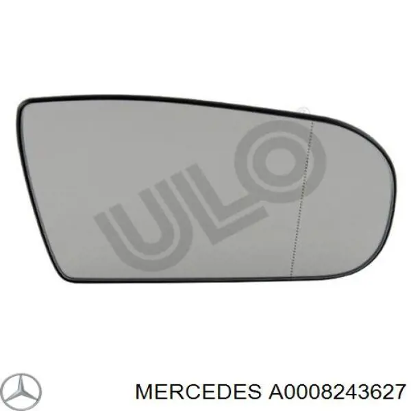 Goma de la escobilla del limpiaparabrisas del lado del conductor A0008243627 Mercedes