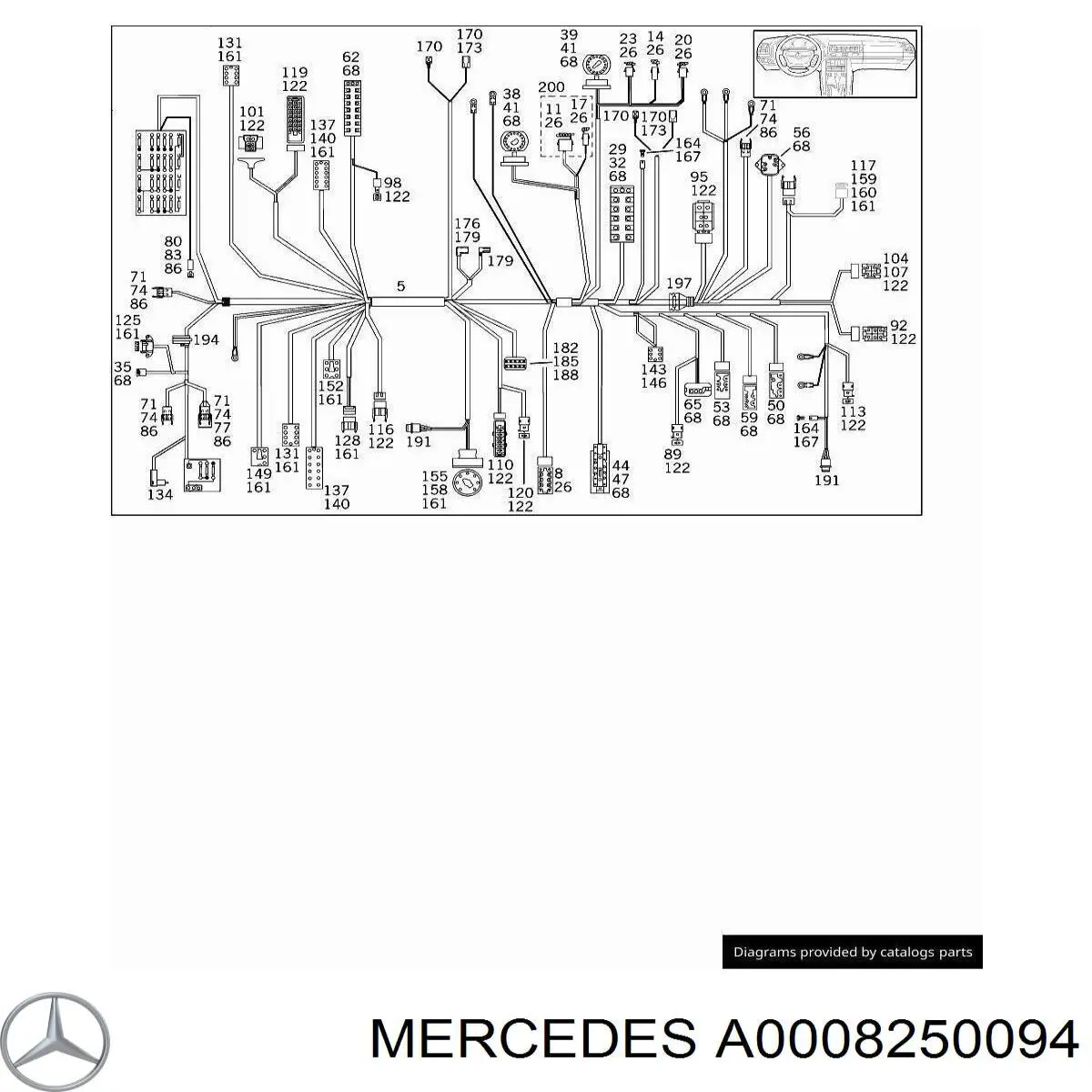 Bombilla de faro Mercedes A0008250094 precio, desde 4,84 EUR