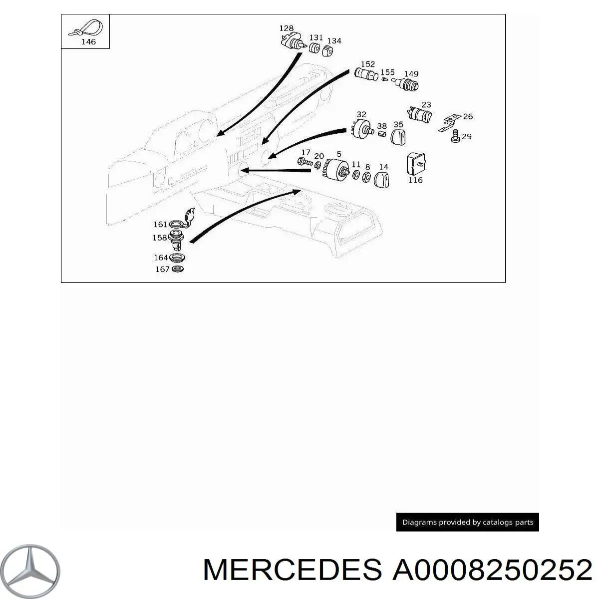  A0008250252 Mercedes