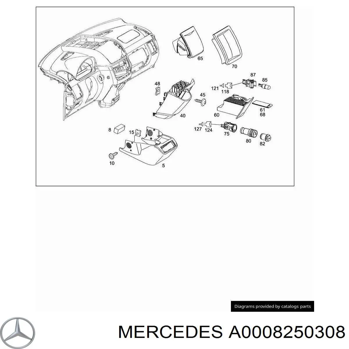 Funda para encendedor de cigarrillos para Mercedes Sprinter (904)
