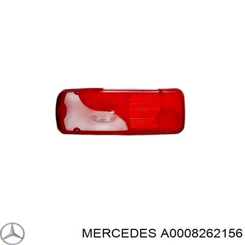 0008262156 Mercedes cristal de piloto posterior derecho
