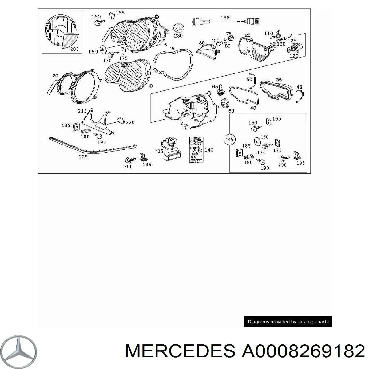  Mercedes A0008269182 precio, desde 44,92 EUR