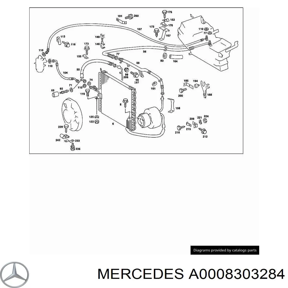 Comprar A0008303284 Mercedes Sensor de presión del sistema de aire acondicionado