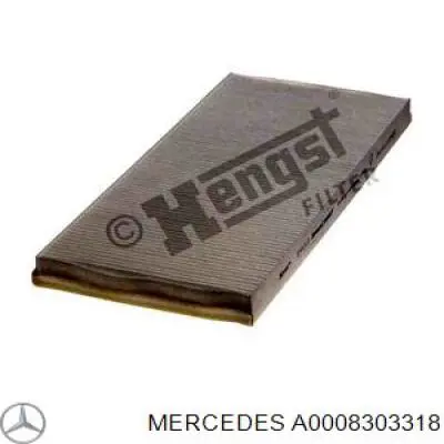 A0008303318 Mercedes filtro habitáculo