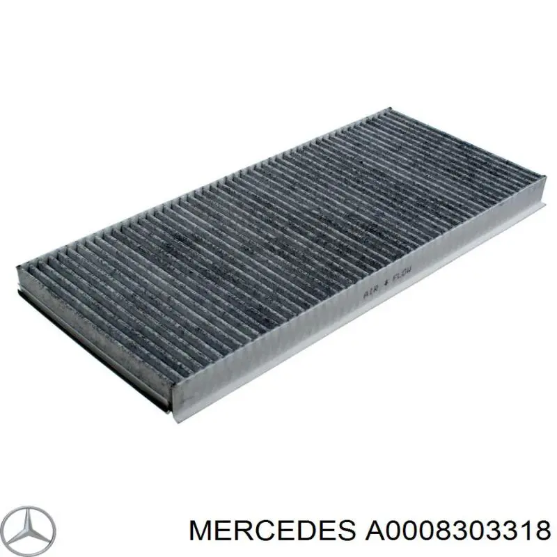 Filtro de cabina Mercedes A0008303318 precio, desde 13,91 EUR