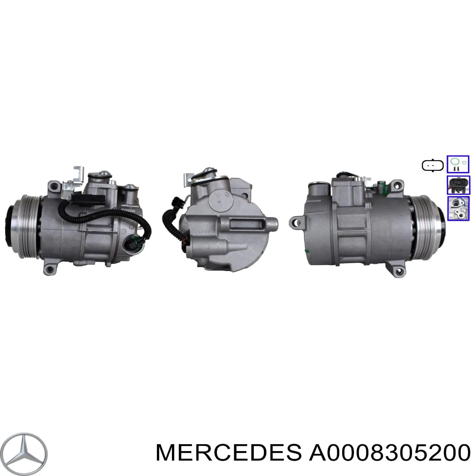 A000830520080 Mercedes compresor de aire acondicionado