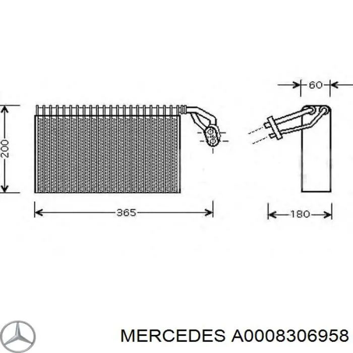 Evaporador de aire acondicionado para Mercedes Sprinter (901, 902)