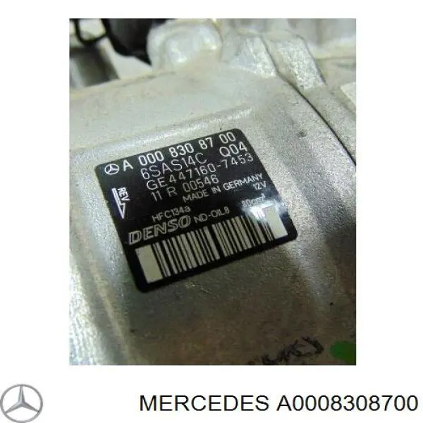 0008308700 Mercedes compresor de aire acondicionado