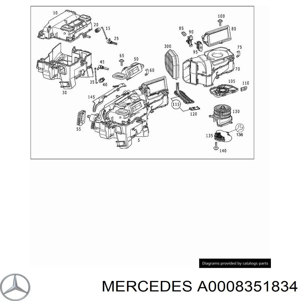  Mercedes A0008351834 precio, desde 5,35 EUR