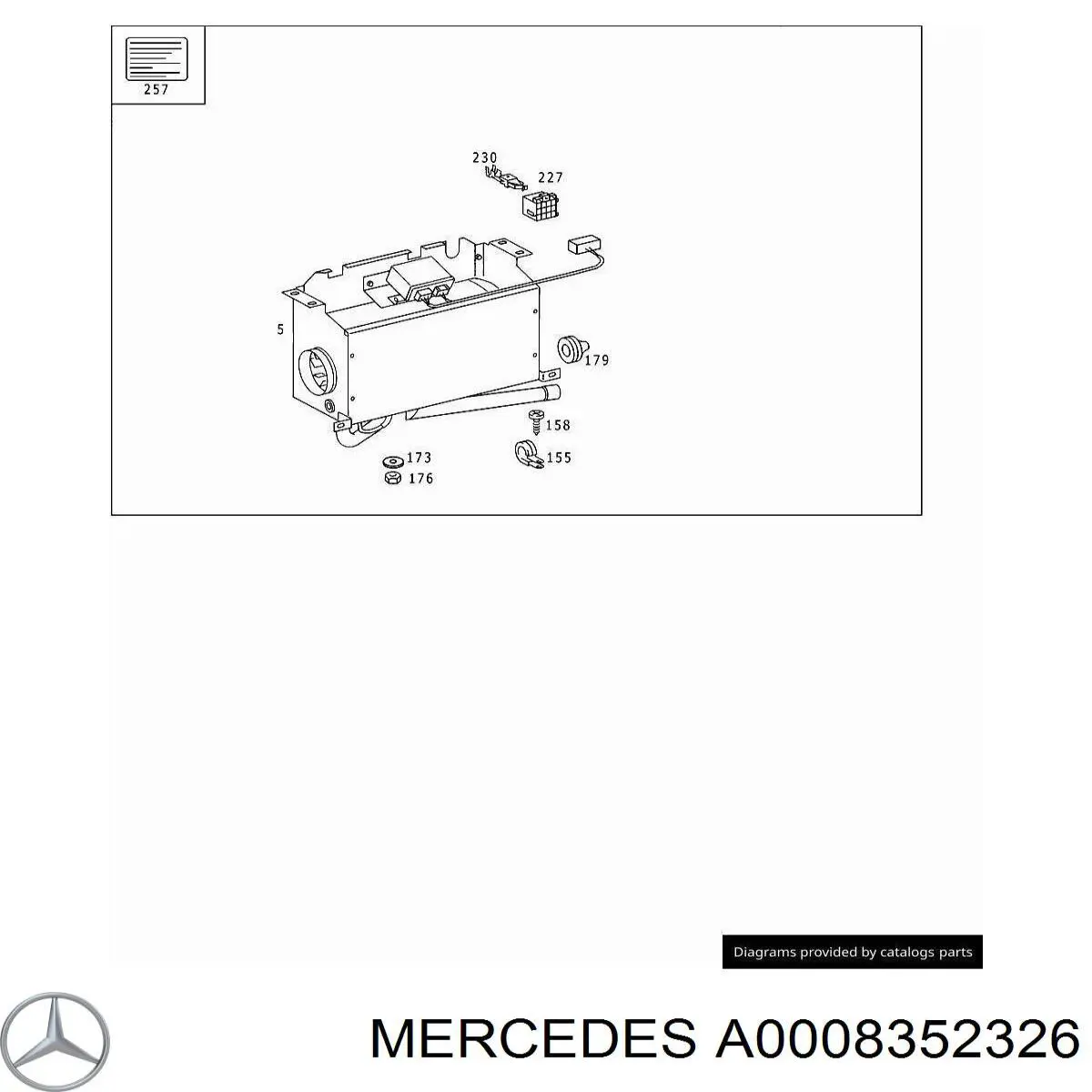  Mercedes A0008352326 precio, desde 173,35 EUR