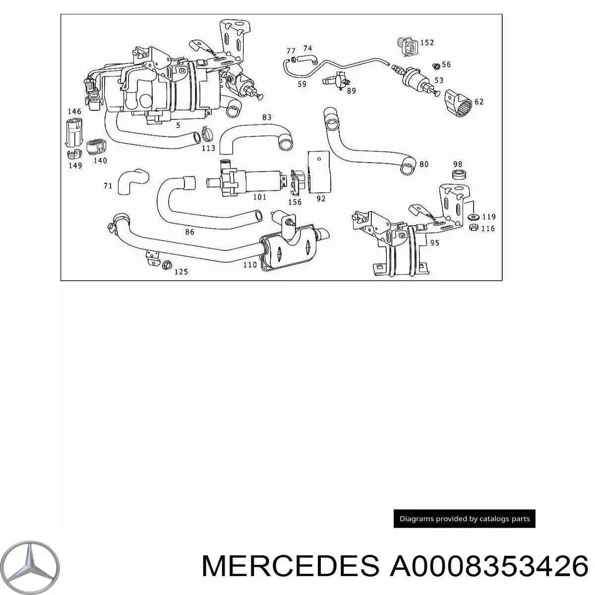 A0008353426 Mercedes bujía de incandescencia