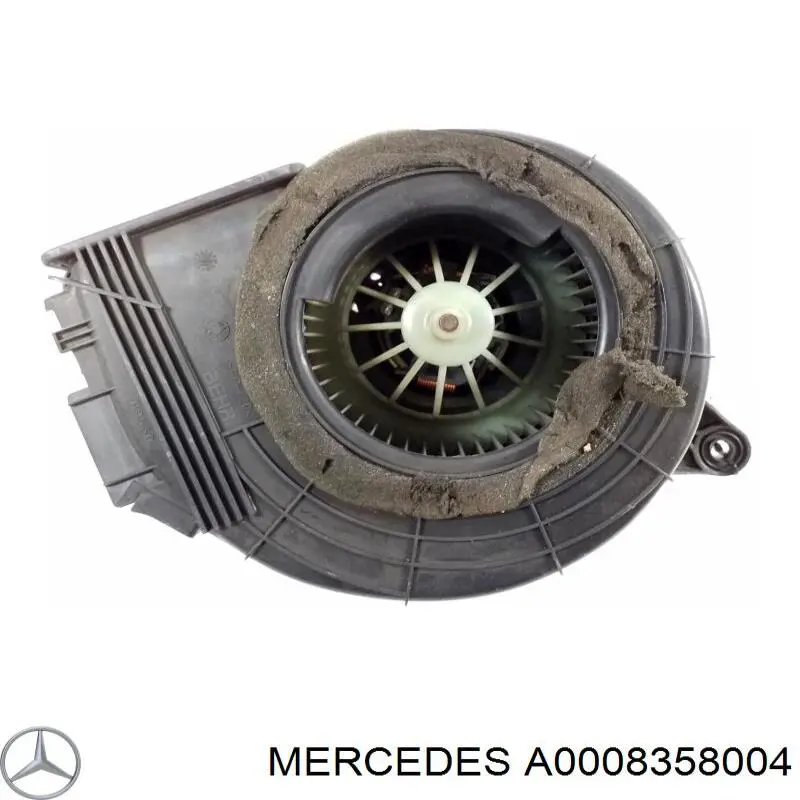 A0008358004 Mercedes motor ventilador trasero de la estufa (calentador interno)