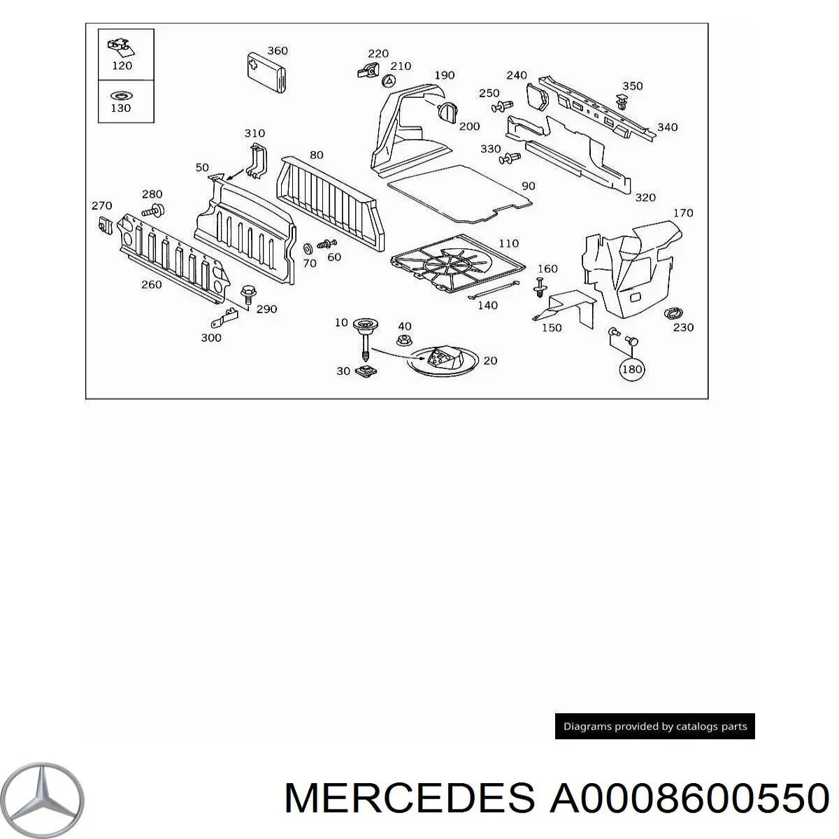 A0008600550 Mercedes correa trapezoidal