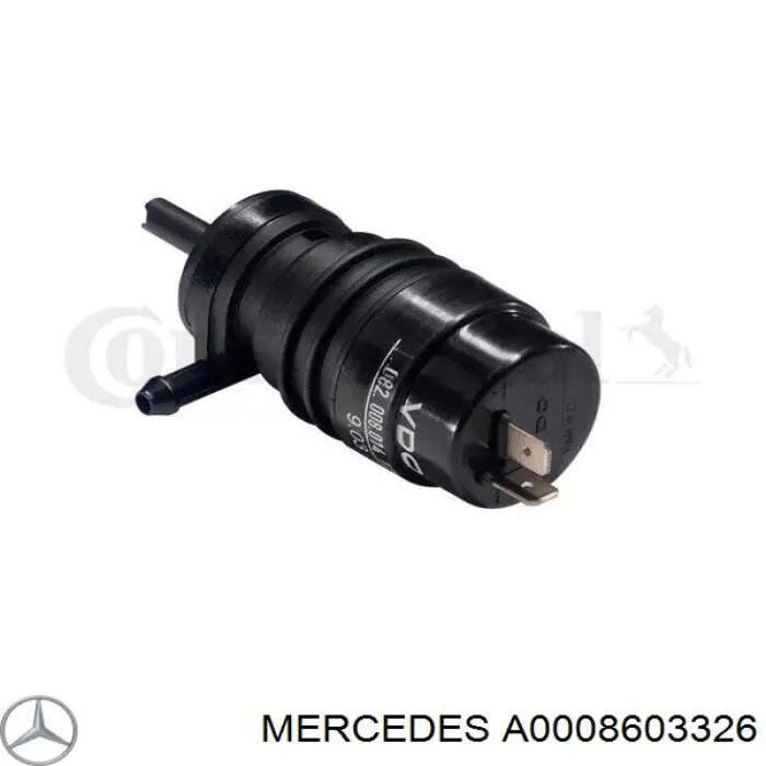 Bomba de agua limpiaparabrisas, delantera para Mercedes Sprinter (901, 902)