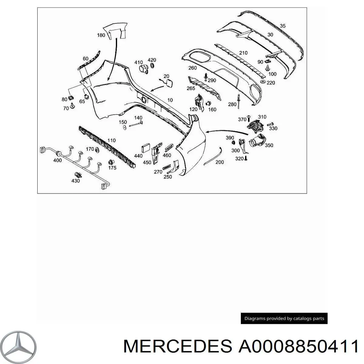 Mercedes A0008850411 precio, desde 10,89 EUR