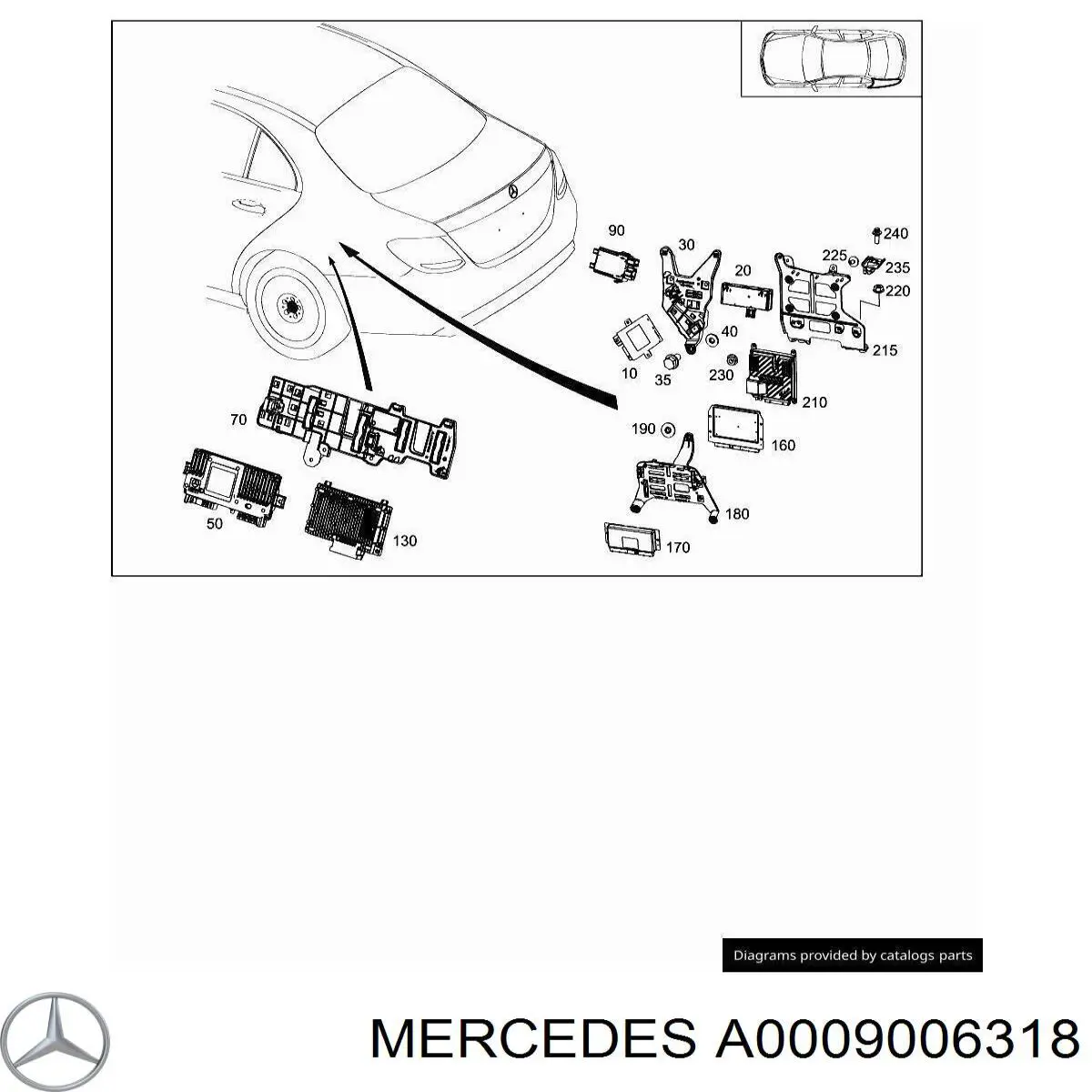 Unidad de control, auxiliar de aparcamiento para Mercedes A (W177)