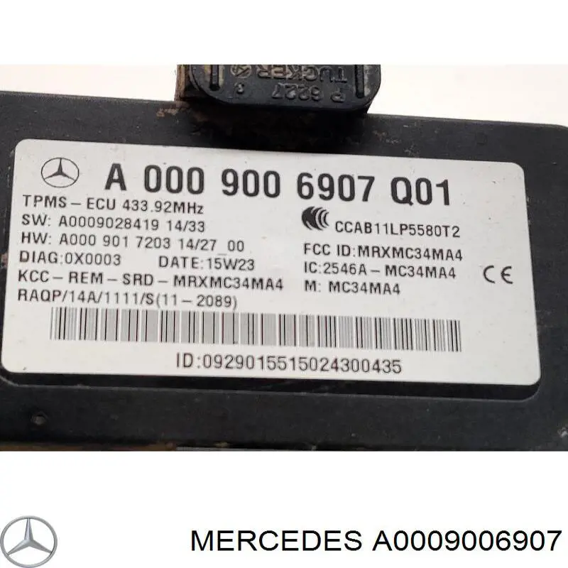 Unidad de control de presión de neumáticos Mercedes GLC (C253)