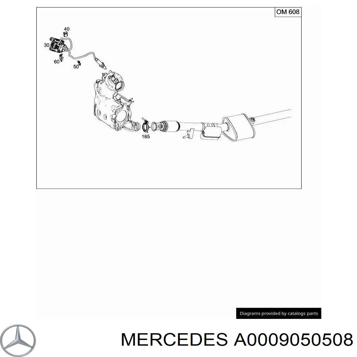 Comprar A0009050508 Mercedes Sensor de temperatura de gases de escape del filtro de partículas