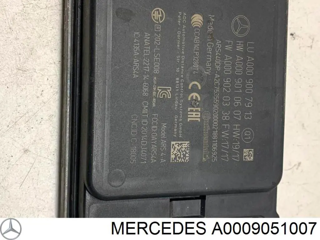 A0009051007 Mercedes sensor de distancia por radar