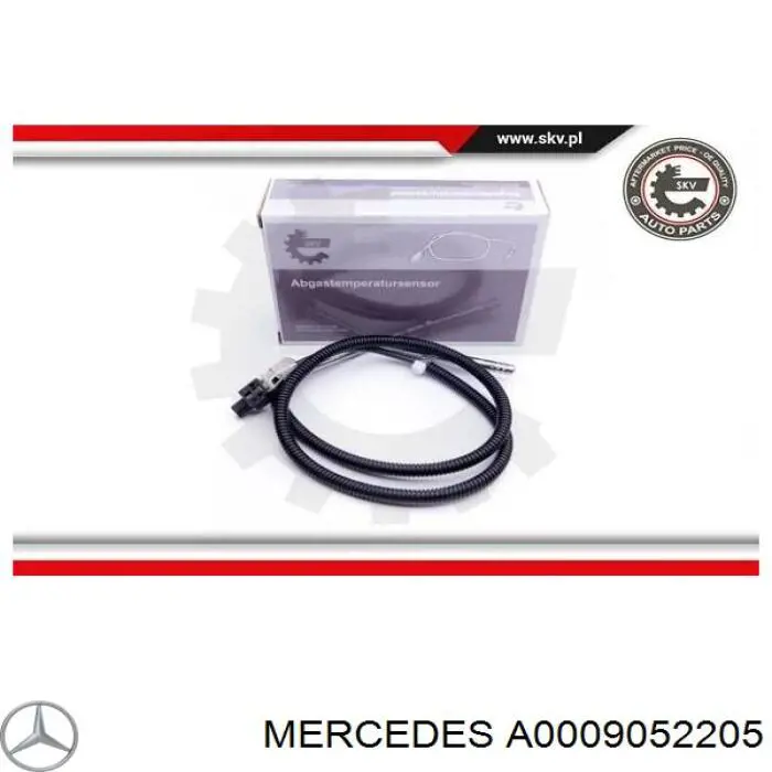 0071532528 Mercedes sensor de temperatura, gas de escape, antes de catalizador