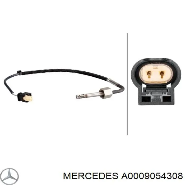 A0009054308 Mercedes sensor de temperatura, gas de escape, antes de catalizador