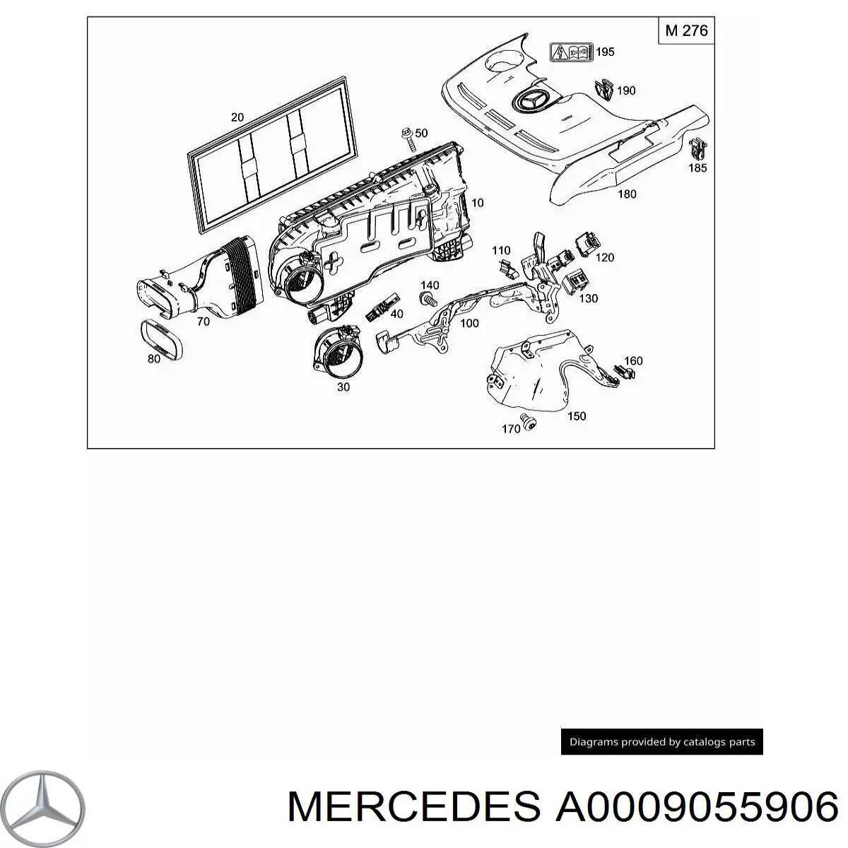 Sensor de presión de sobrealimentación A0009055906 Mercedes