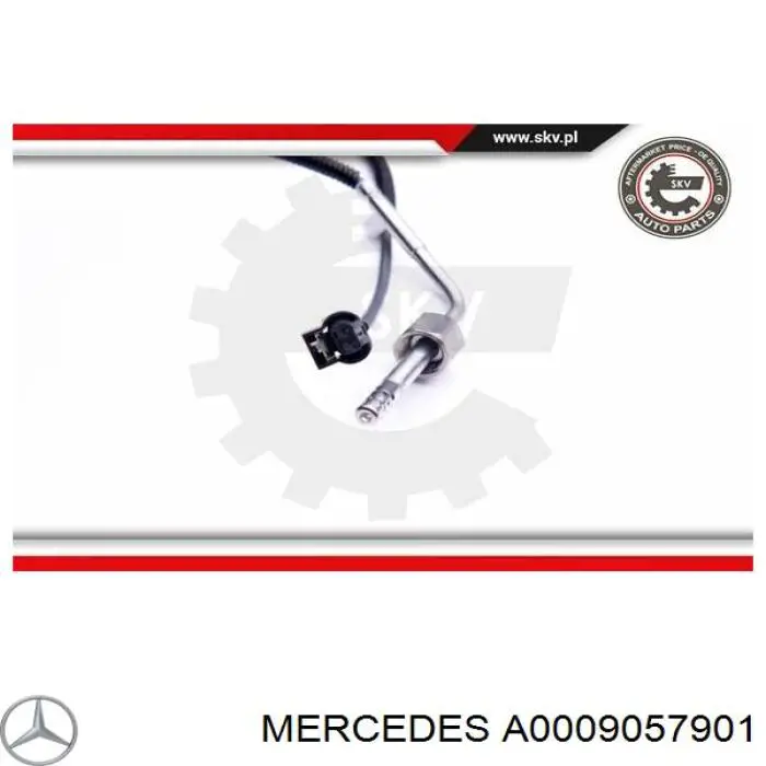 A0009057901 Mercedes sensor de temperatura, gas de escape, antes de catalizador