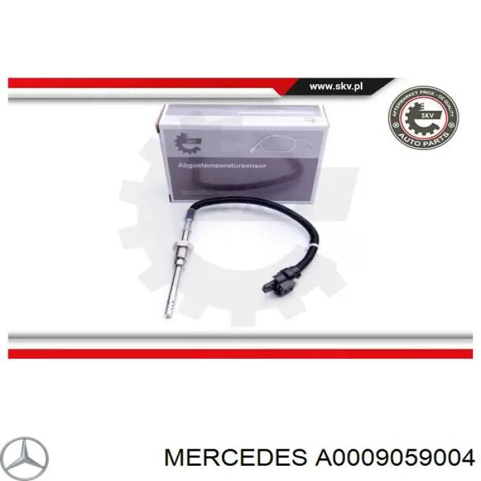 A0009059004 Mercedes Sensor de temperatura de gases de escape después del catalizador