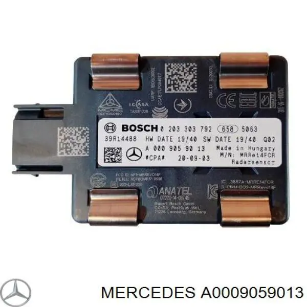 Sensor de distancia por radar 0009059013 Mercedes