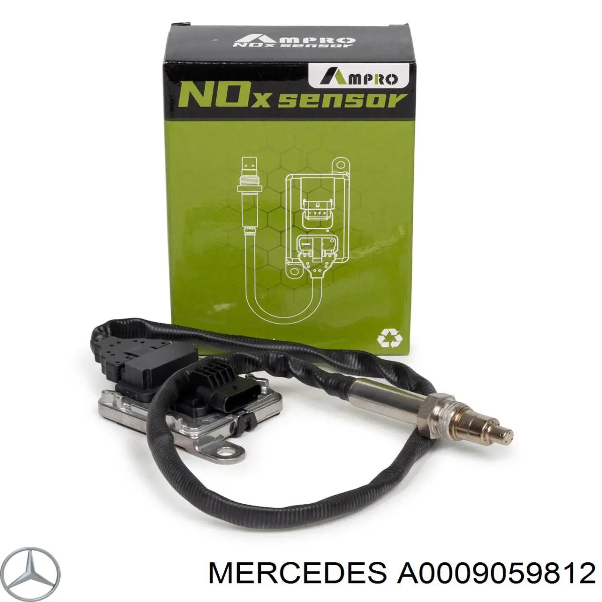 A0009059812 Mercedes Sensor de óxidos de nitrógeno NOx delantero