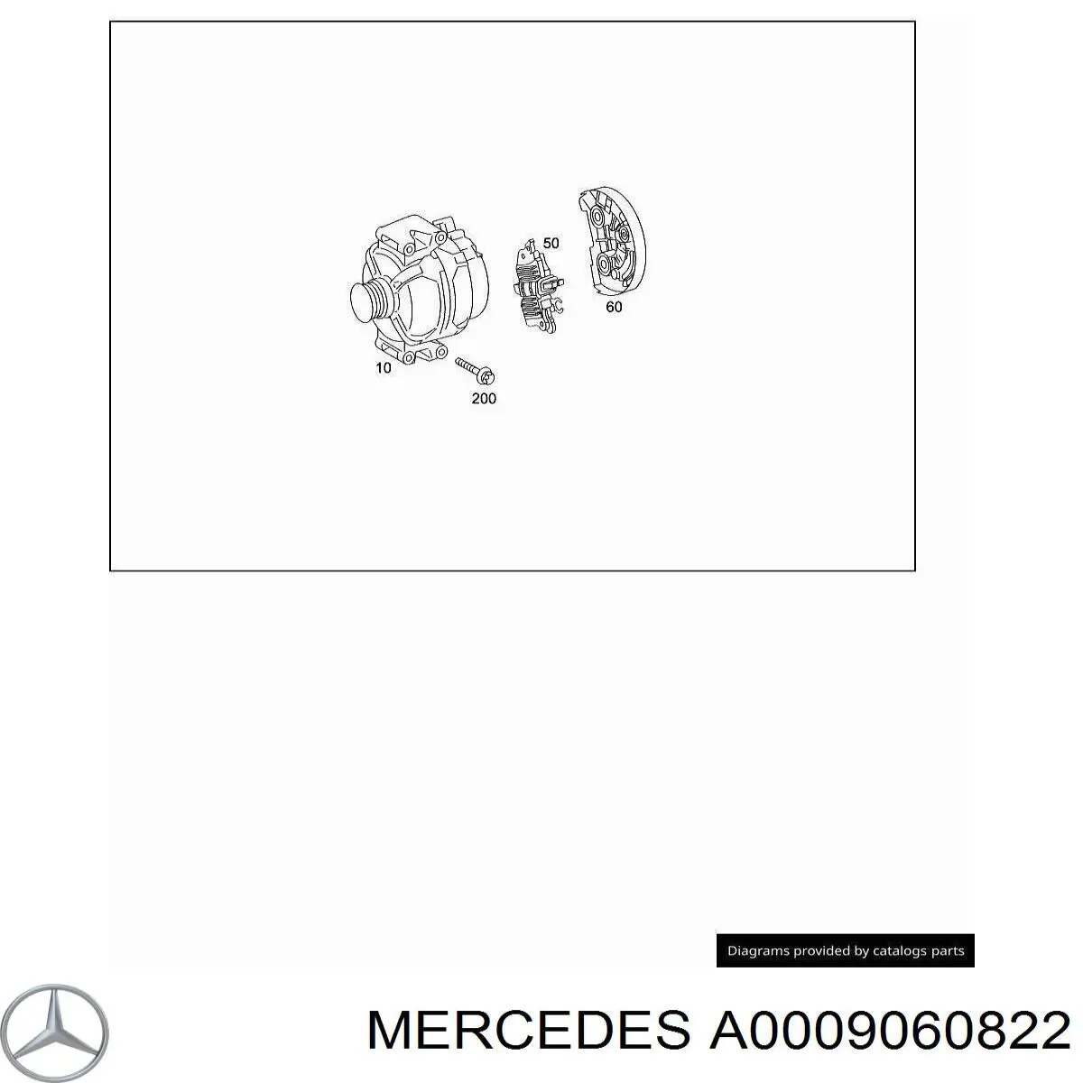 A0009060822 Mercedes alternador