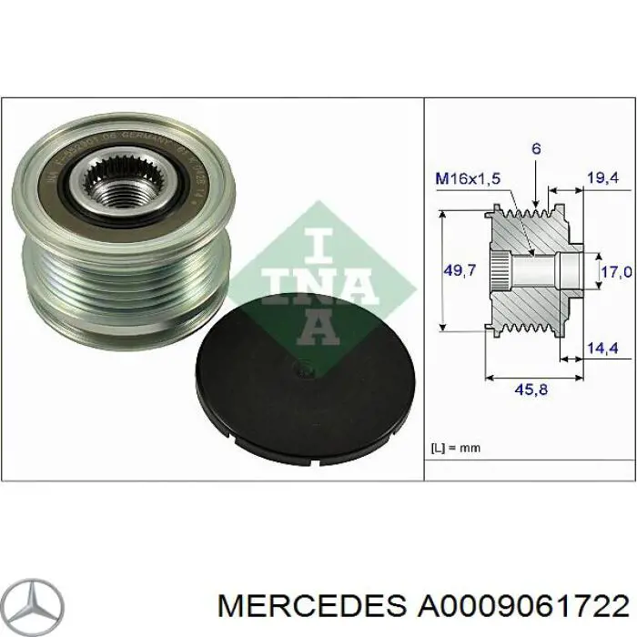 A000906172280 Mercedes alternador