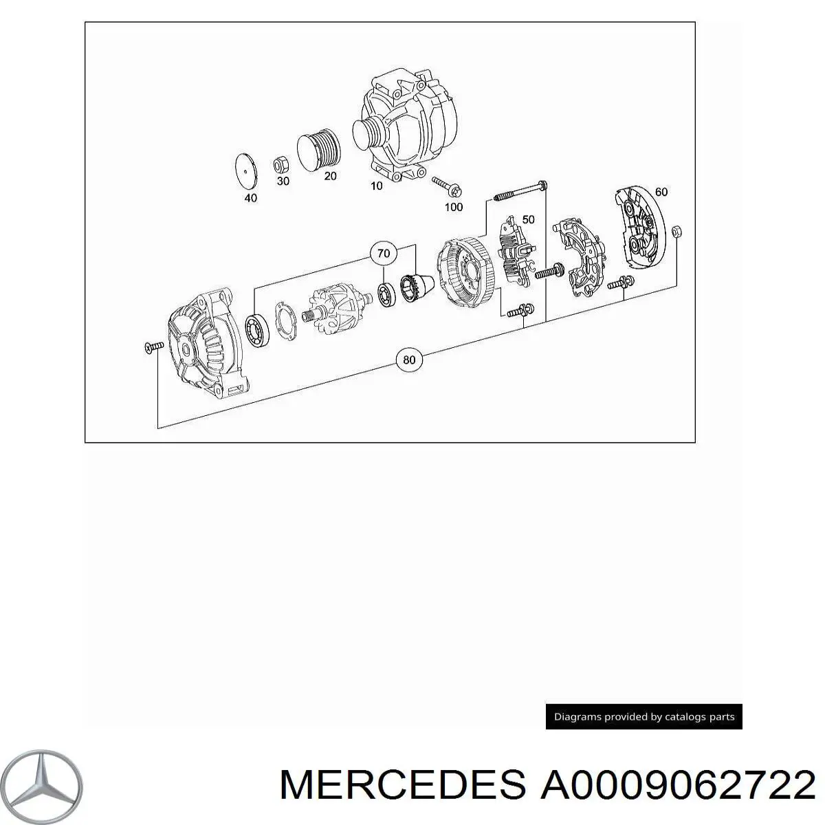 A000906272280 Mercedes alternador