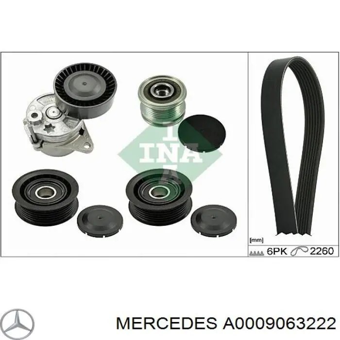 A0009063222 Mercedes alternador