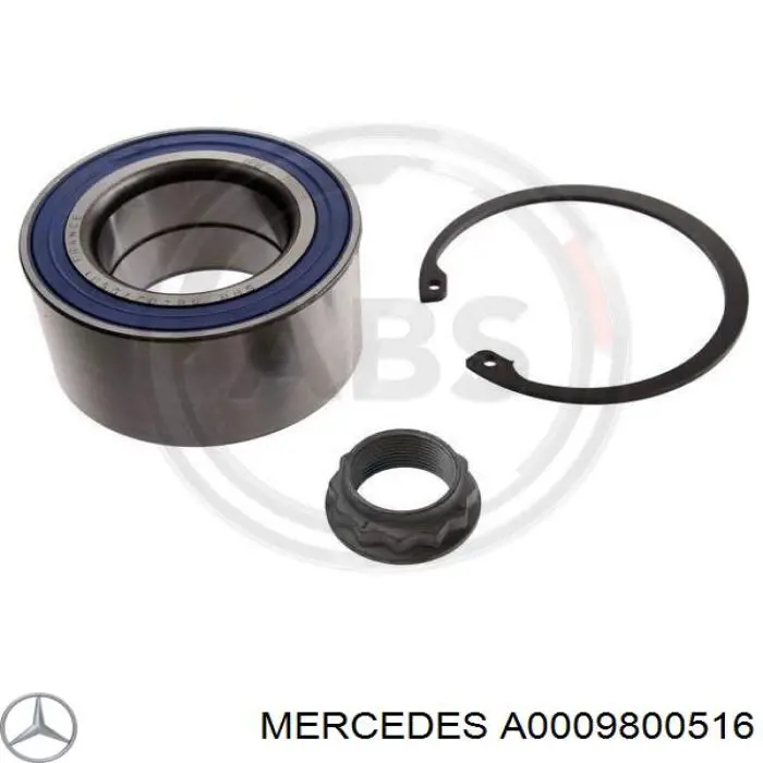 Cojinete de cubo delantero/trasero Mercedes A0009800516 precio, desde 46,62 EUR
