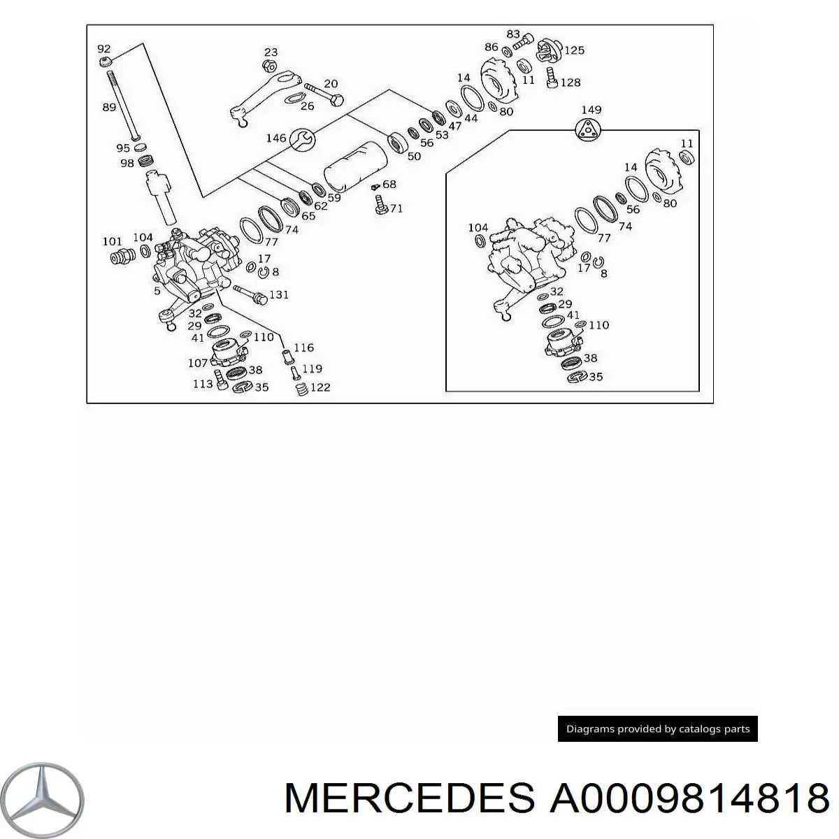  Mercedes A0009814818 precio, desde 14,58 EUR