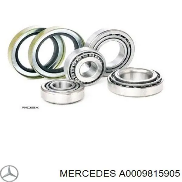 A0009815905 Mercedes cojinete externo del cubo de la rueda delantera