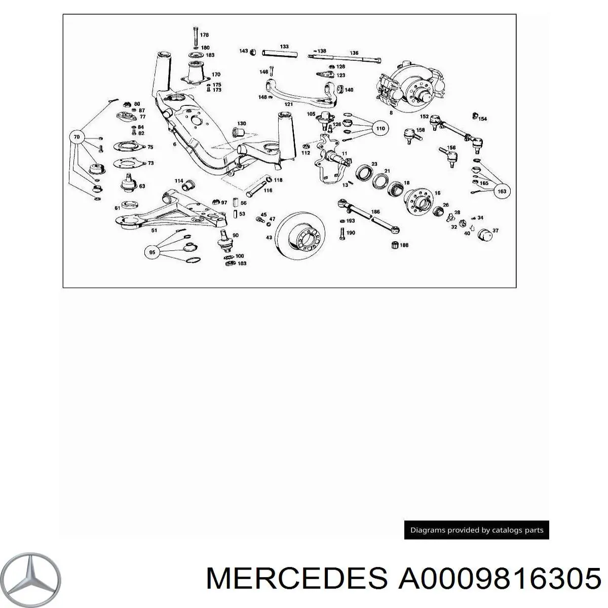 Comprar A0009816305 Mercedes Cojinete de rueda delantero