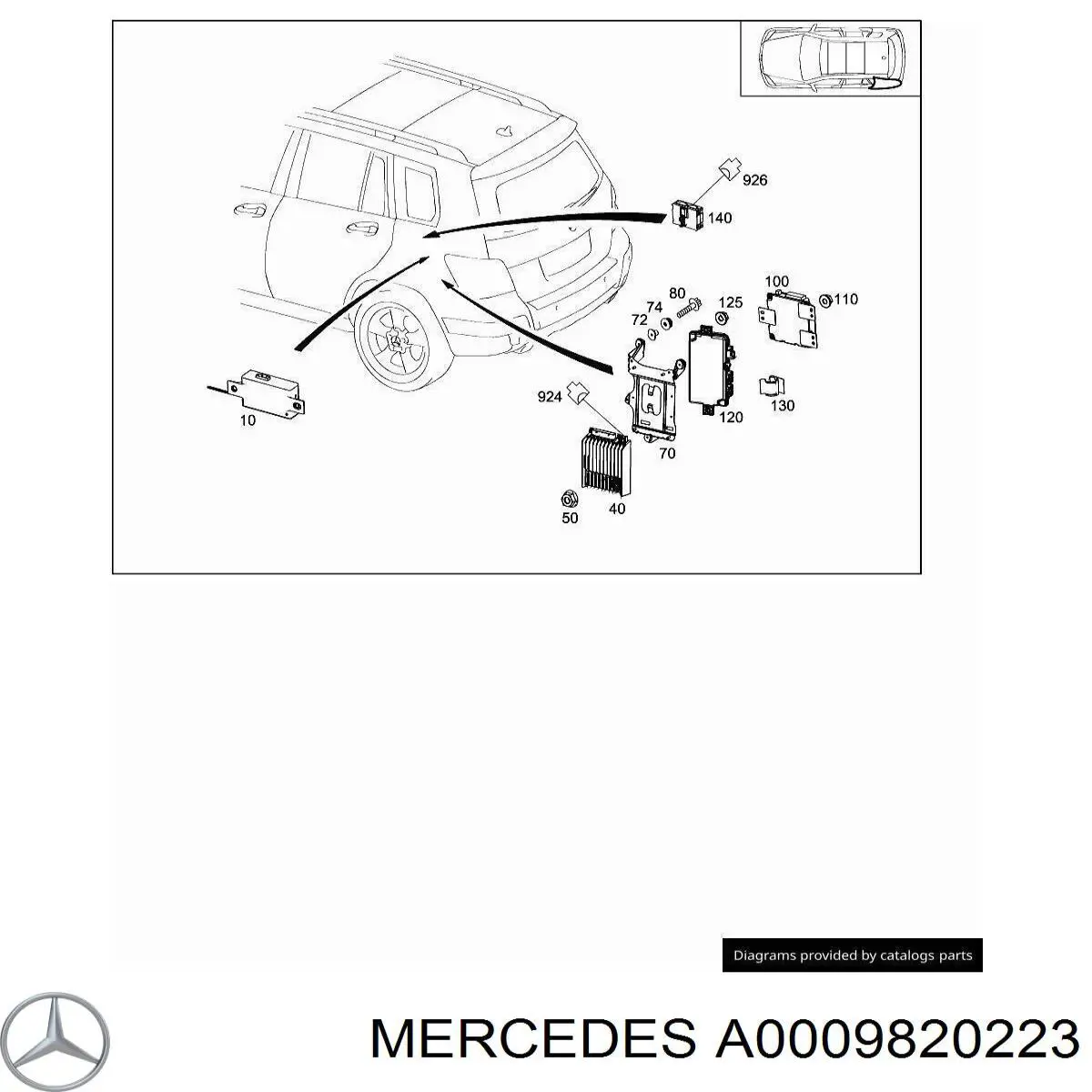 Comprar 0009822023 Mercedes Relé de control de carga de batería