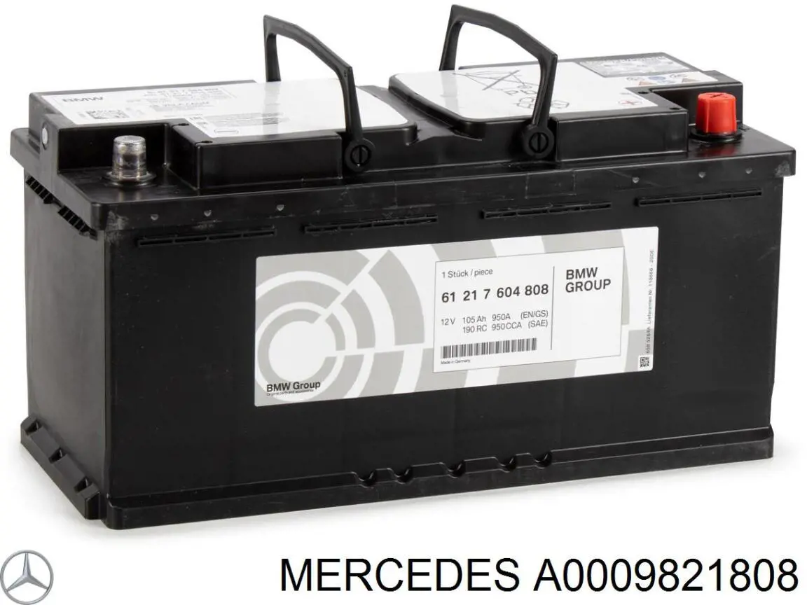 Batería de Arranque Mercedes (A0009821808)