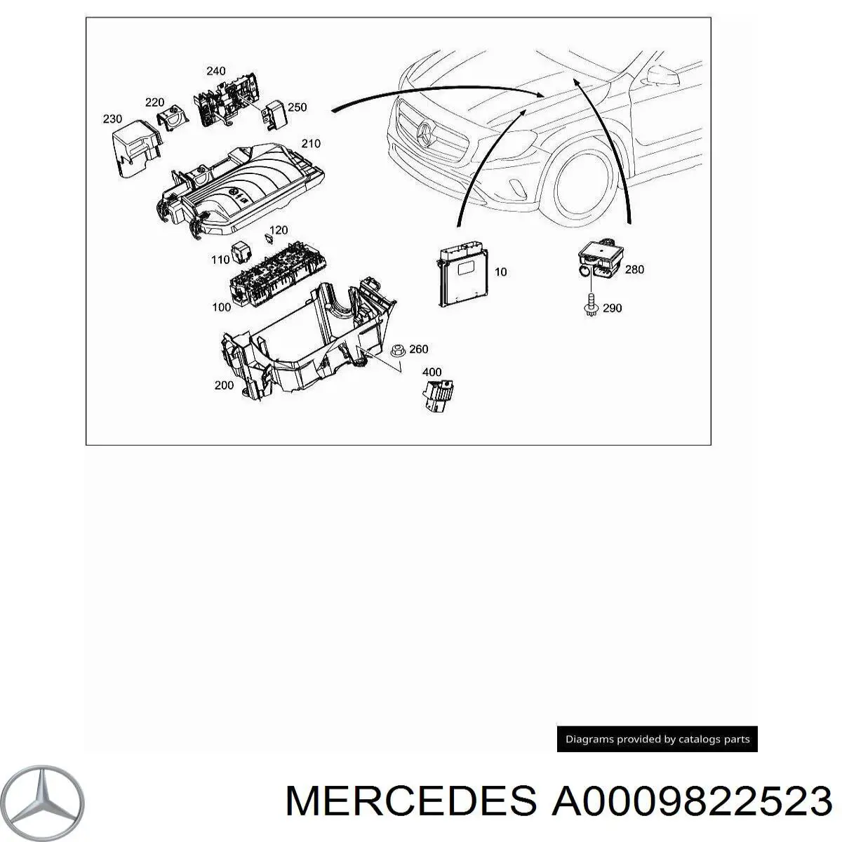 A0009822523 Mercedes 
