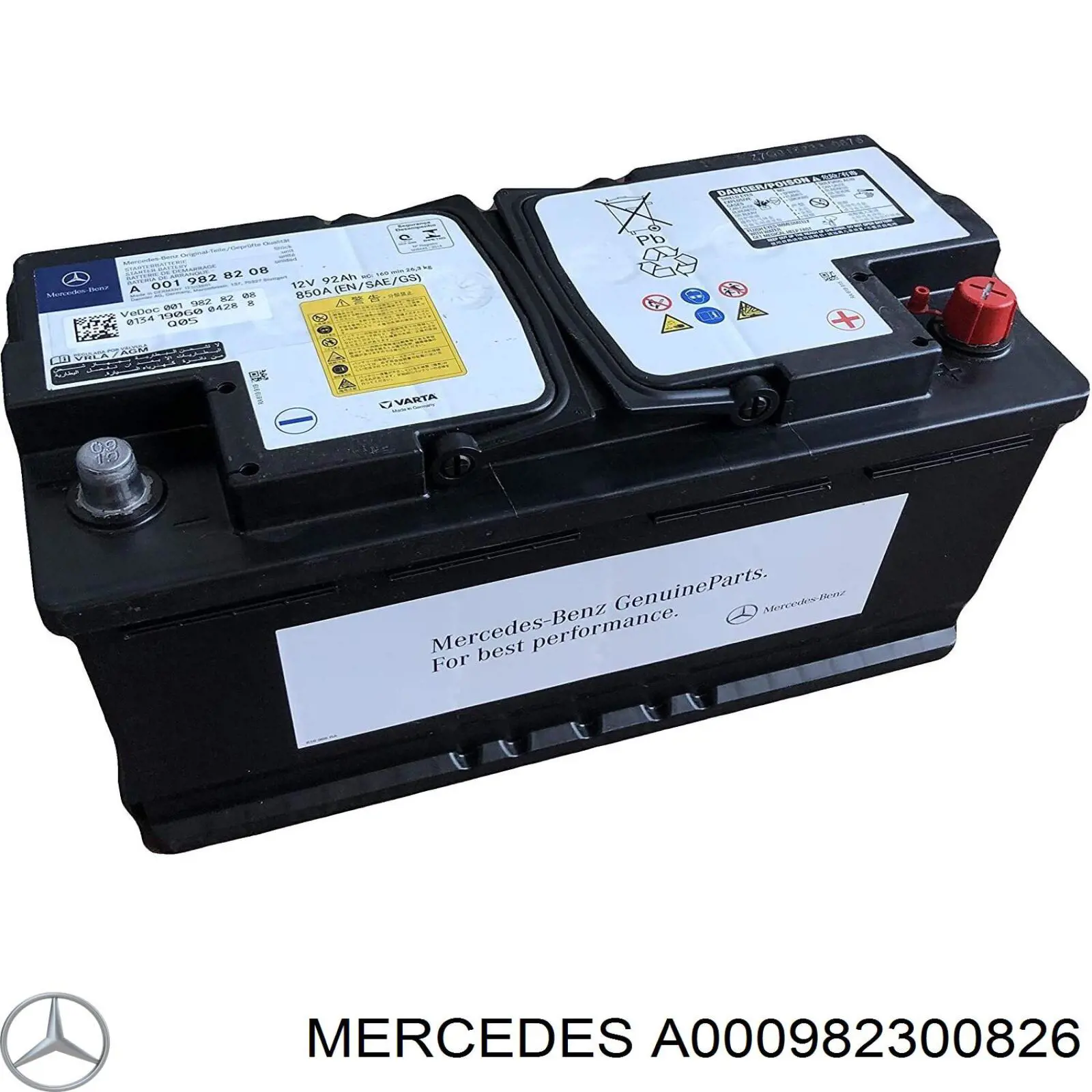 Batería de arranque Mercedes A000982300826 precio, desde 116,97 EUR