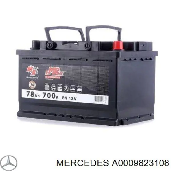 Batería de arranque MERCEDES A0009823108