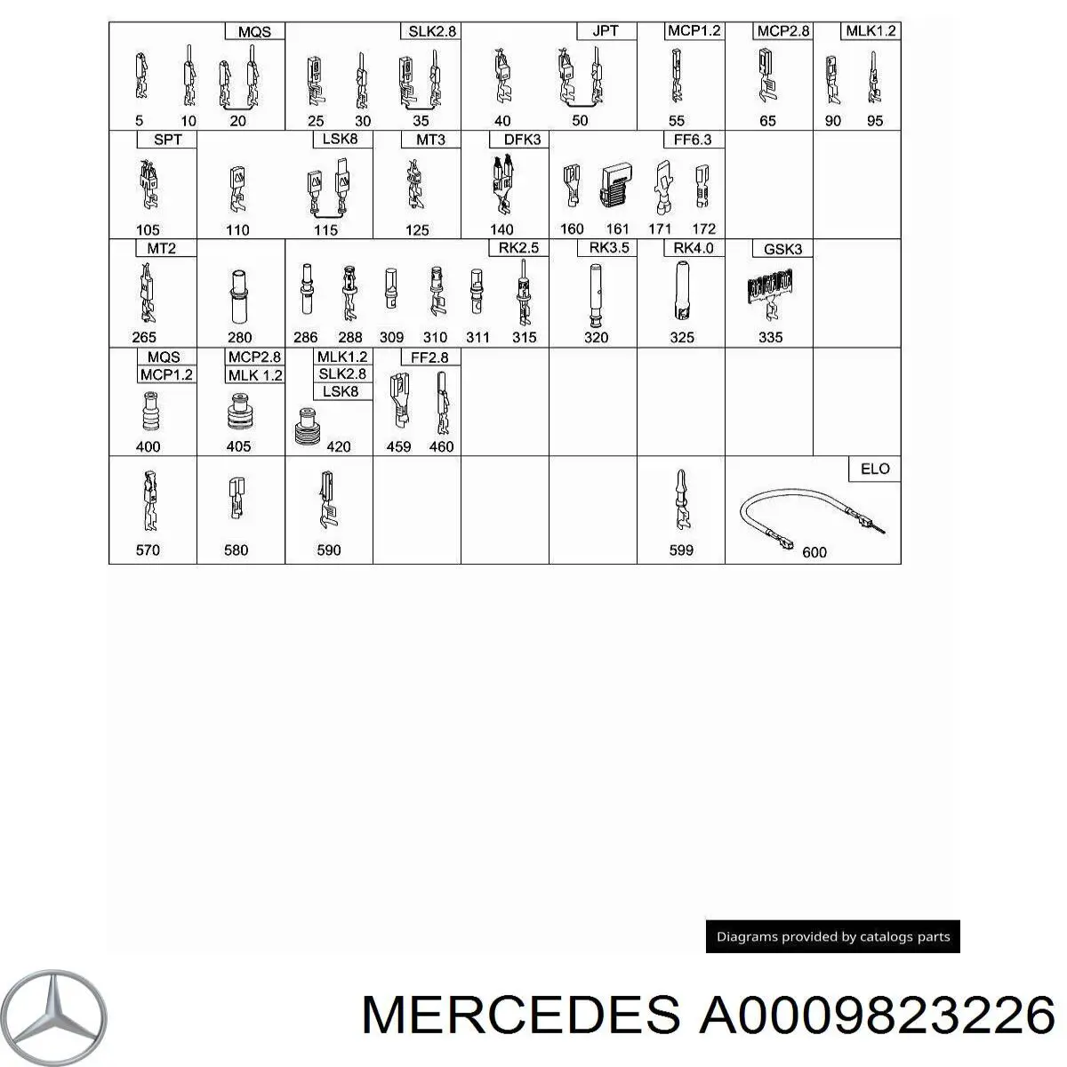  Mercedes A0009823226 precio, desde 5,08 EUR