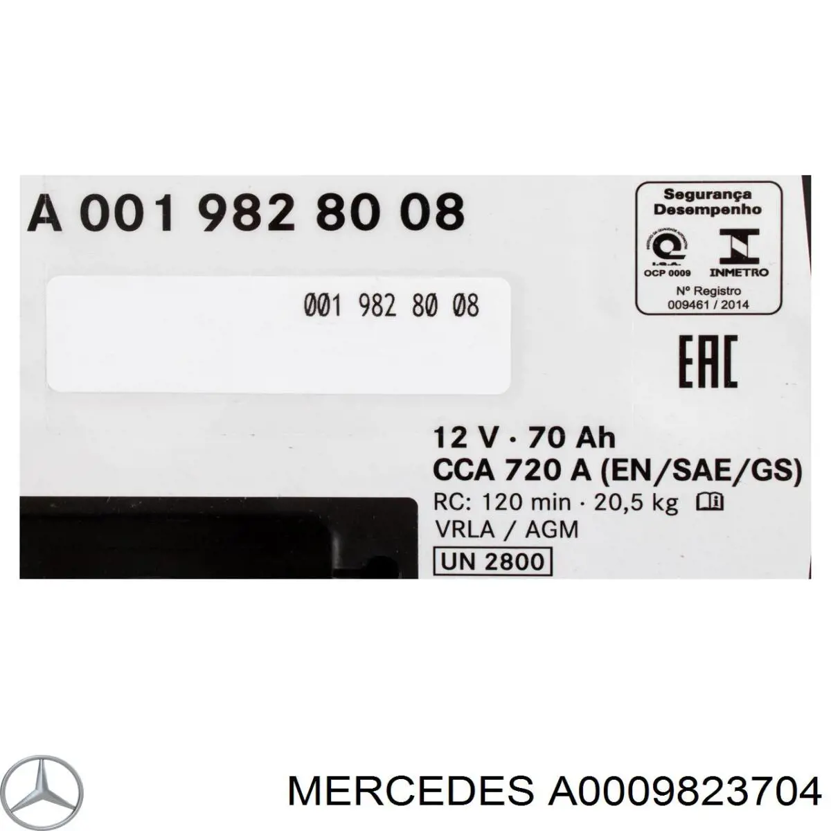 A0009823704 Mercedes