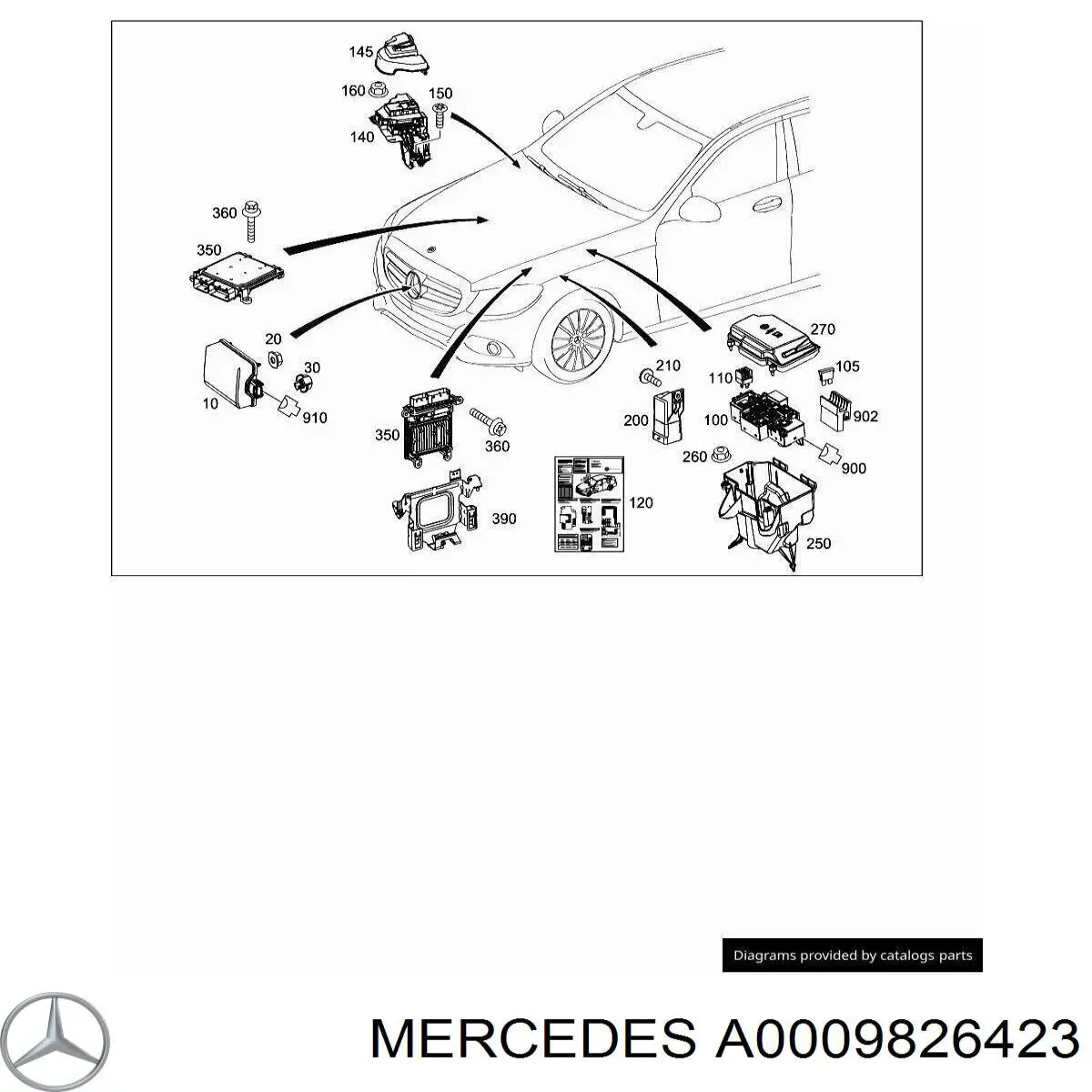 A0009826423 Mercedes 