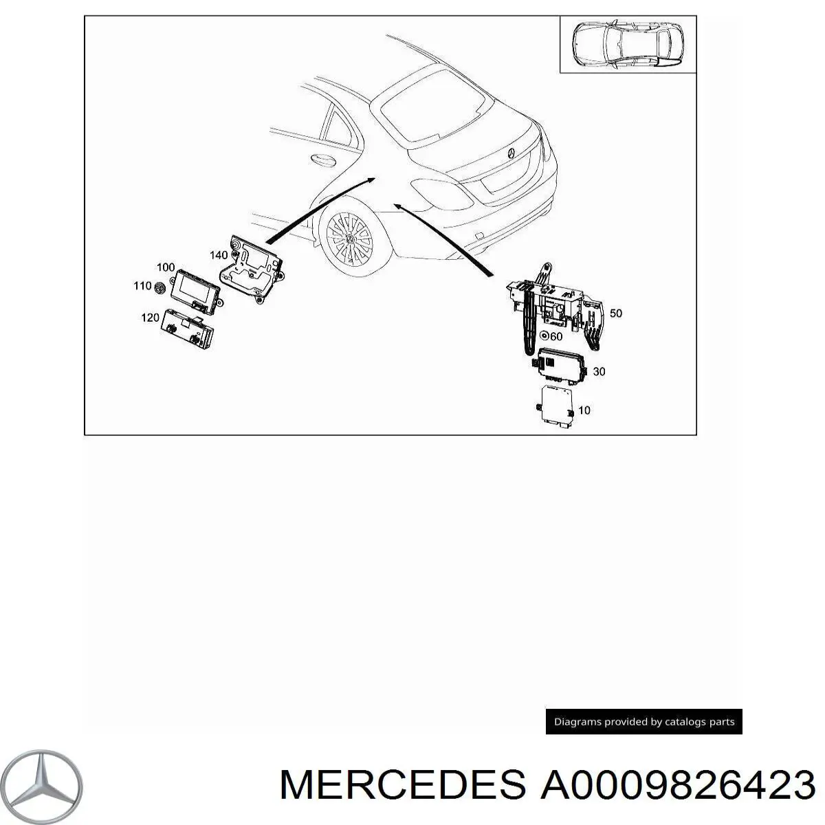 Mercedes A0009826423 precio, desde 32,55 EUR