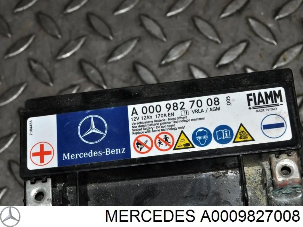 A0009827008 Mercedes Batería Start-Stop